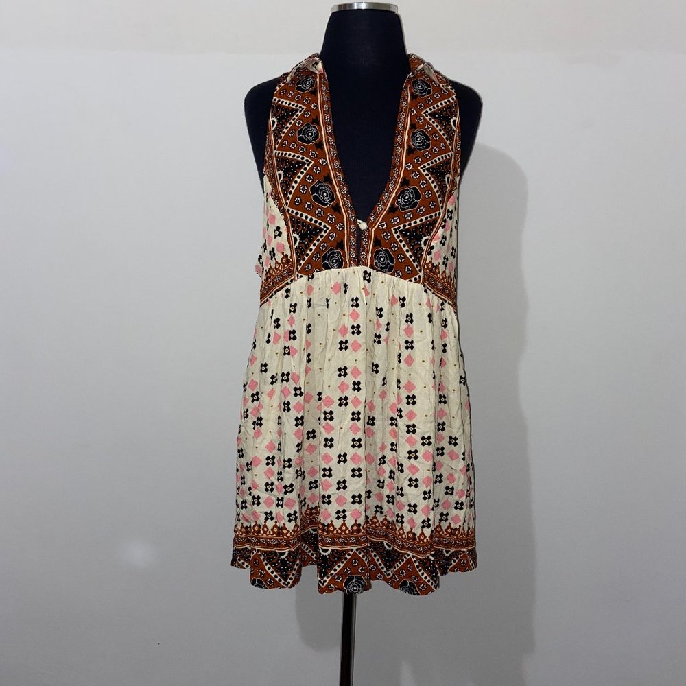 FREE PEOPLE SLEEVELESS MINI DRESS - M